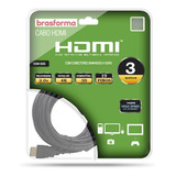 Cable Hdmi 3 Metros  2.0.v  4k - 3d Ready  - Original
