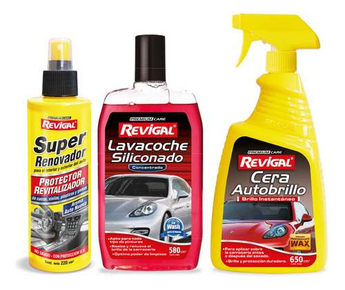 Shampoo Super Renovador Y Cera Autobrillo Revigal