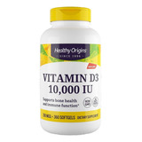 Suplemento Em Softgels Healthy Origins  Vitamin D3 10000 Iu Vitaminas Vitamin D3 10000 Iu Em Pote 360 Un