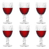 Juego De 6 Copas De Vino Claro  Compatible Con Vino, Agua, 1