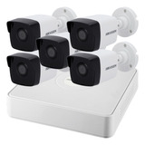 Kit Seguridad Hikvision Nvr 8 Full Poe + 5 Camaras Ip 2mp 