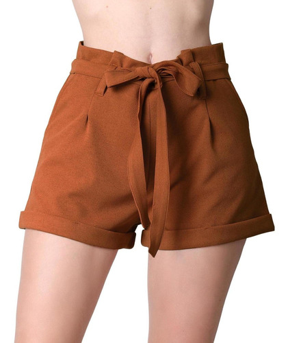 Short Casual Recto Mujer Café Stfashion 79304603