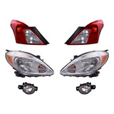 Kit 4 Faros + Calaveras Depo Versa 2012 A 2014