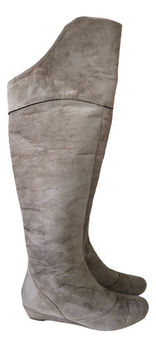 Botas Beige Gamuza Mujer