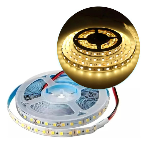 Tira Led 3528 / 2835 Interior 5m 300led+fuente 12v+conector