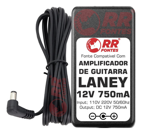 Fonte 12v Para Mini Amplificador De Guitarra Caixa Som Laney