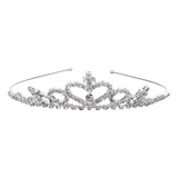 Tiara Corona De Cristal Para Niña Diadema De Princesa 