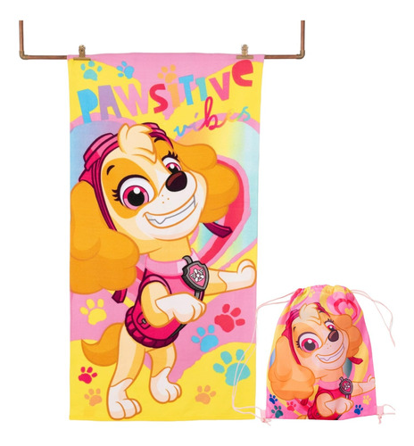 Toalla De Playa Paw Patrol Niña Sky  70 X 140 Cms