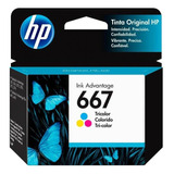 Tinta Hp 667 3ym78al Tricolor Deskjet Ink Adv 2374 100 Pag