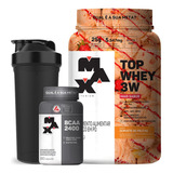 Top Whey 3w 900g + Bcaa - Max Titanium Sabor Mais Sabor Sorvete De Frutas