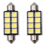 2x Focos Luz Interior Domo Led 12v T11 42mm 214-2 578 4411