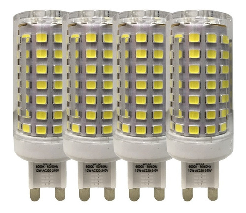 Lampara Led Bipin G9 12w Macroled 220v Pack X 4 