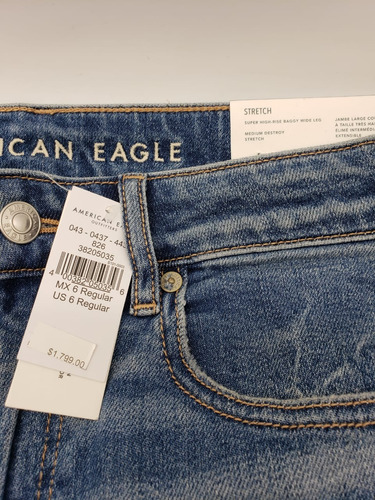 Jeans American Eagle Super High Rise Jegging Baggy Wide Leg 