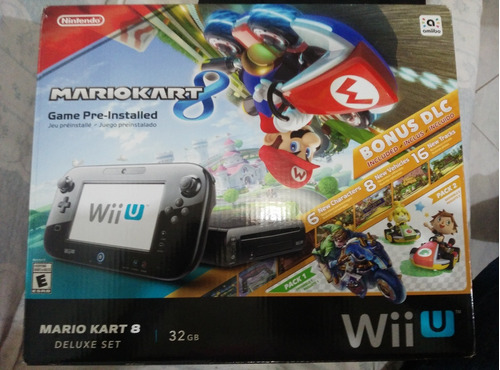 Consola Wii U Deluxe Set Mariokart 8 Y Mario Galaxi 2