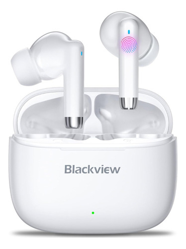 Audifonos Blackview Bluetooth 5.3 Airbuds4 In-ear Gamer Ipx7 Color Blanco