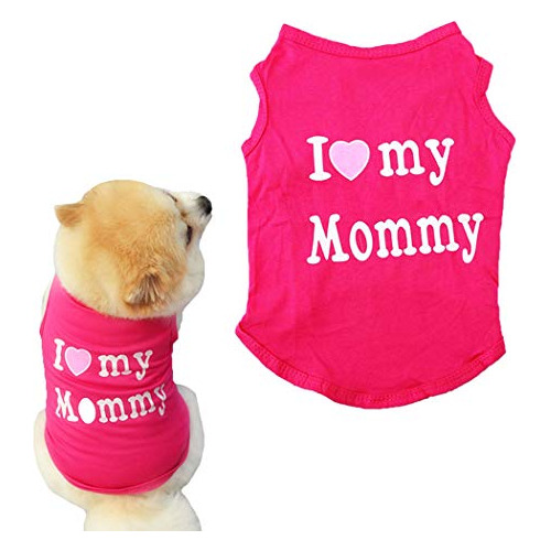 Ropa De Verano Mama Camisa De Perro Mascota Gato Cachor...