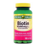 Biotina 10000 Mcg Spring Valley 120 Softgels Original