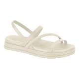 Sandalia Papete Feminina Moleca Tratorada Anabela Flatform L