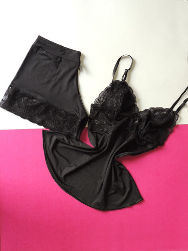 Baby Doll -  Preto - Conjunto