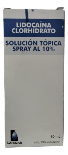 Lidocaina Spray Solucion Topica Al 10% 50 Ml 