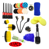 Kit De Limpieza Para Coche, 31 Piezas, Brocha Perforadora,