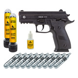 Pistola Pressão P226 4.5 Slide Metal Blowback + Kit Recarga