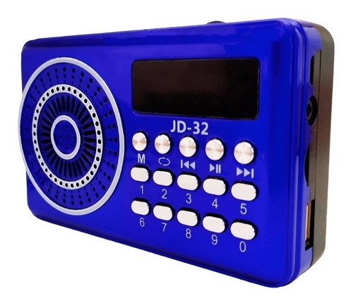 Radio Jd-32 Retro Fm Bluetooth Portátil Recarregável Cor Sortido