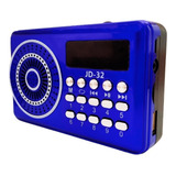 Radio Jd-32 Retro Fm Bluetooth Portátil Recarregável Cor Sortido