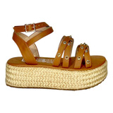 Sandalias Plataformas Dama Mujer Calzado Zapato Yute Karla C