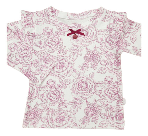 Remera Antoinette Mini Anima Manga Larga Bebe Kids Guinda