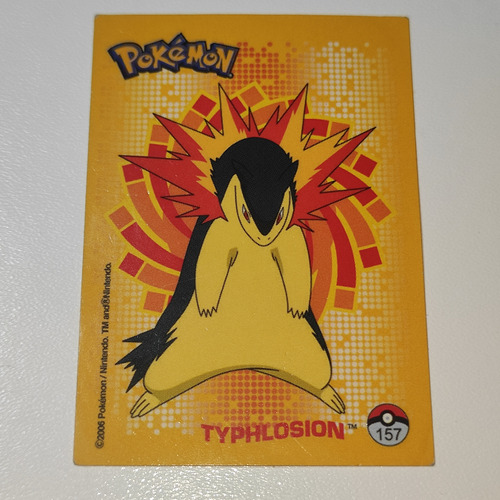 Typhlosion Estampa Pokémon Álbum Premium Mexico Salo #2