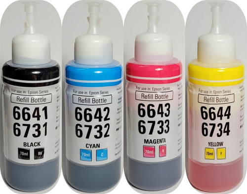 Tinta Gtc 664 4 Colores Para Epson L210 L350 L355 L555 L575