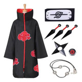 Festival Cosplay Capa Akatsuki+accesorios Kit Naruto Itachi