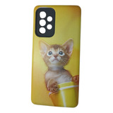 Funda Diseño Gatito Gato Para Samsung A52 Mujer 