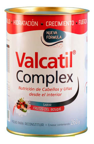 Valcatil Complex Nutrición Cabellos Uñas Polvo 260g Original