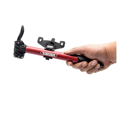 Mini Bomba De Manual Inflador Para Bicicleta Portátil Knova Color Rojo | Meses sin interés