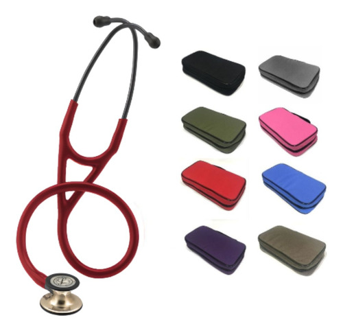 Fonendo Littmann Cardiology Iv Burdeo Champaña 6176+ Estuche