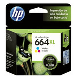 Cartucho De Tinta Hp 664xl Tricolor Original (f6v30al)