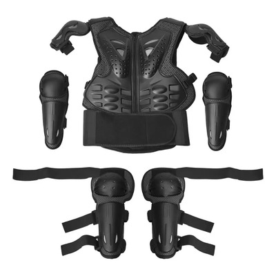 Esqueleto Chaleco Rodillera Codera Protector Conjunto Niños