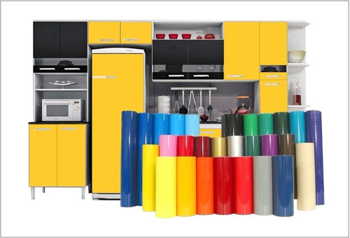 Papel Adesivo Contato Colorido Geladeira Cozinha 5,00 X 1,00