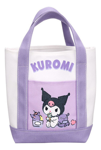 1 Bonito Bolso Bento De Sanrio Kuromi Con Dibujos Animados,