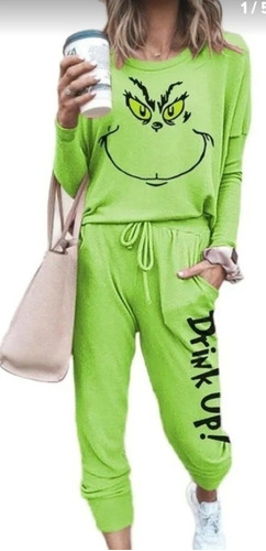 Pants Pijama Grinch Dama Envio Gratis 