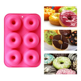 Molde Silicon Para Donas Color Rosa