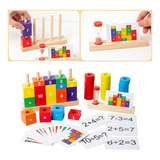 Juego Aprendizaje Bloques De Numeros Matematicos Montessori 