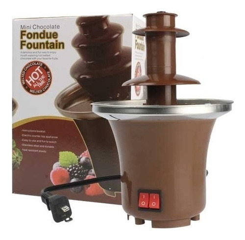X2 Mini Fuente Cascada De Chocolate Electrica Portatil 3 