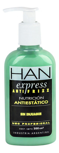 Finalizador Emulsion Nutricion Brillo Sin Enjuague Han 200cc Fórmula Express Anti Frizz