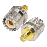 Conector Adaptador Sma-f A Uhf Pl-259 Hembra Para Uv82 ,uv5r