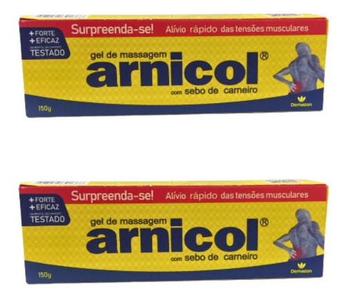 Geldemassagem Sebo De Carneiro Arnicol 150grdemazon Kit 2und