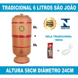 Filtro De Barro São Joao Tradicional 12 Litros 1 Vela + Boia