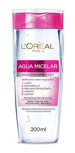 Agua Micelar Desmaquillante Y Limpieza Facial 5en1 Loreal